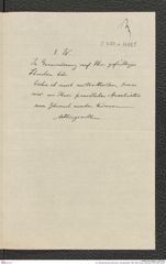 k.k. naturhistorisches Hofmuseum, Intendanzakten 1885-1896 (Hauer), Aktenzahl Z.584/1889, Seite 3